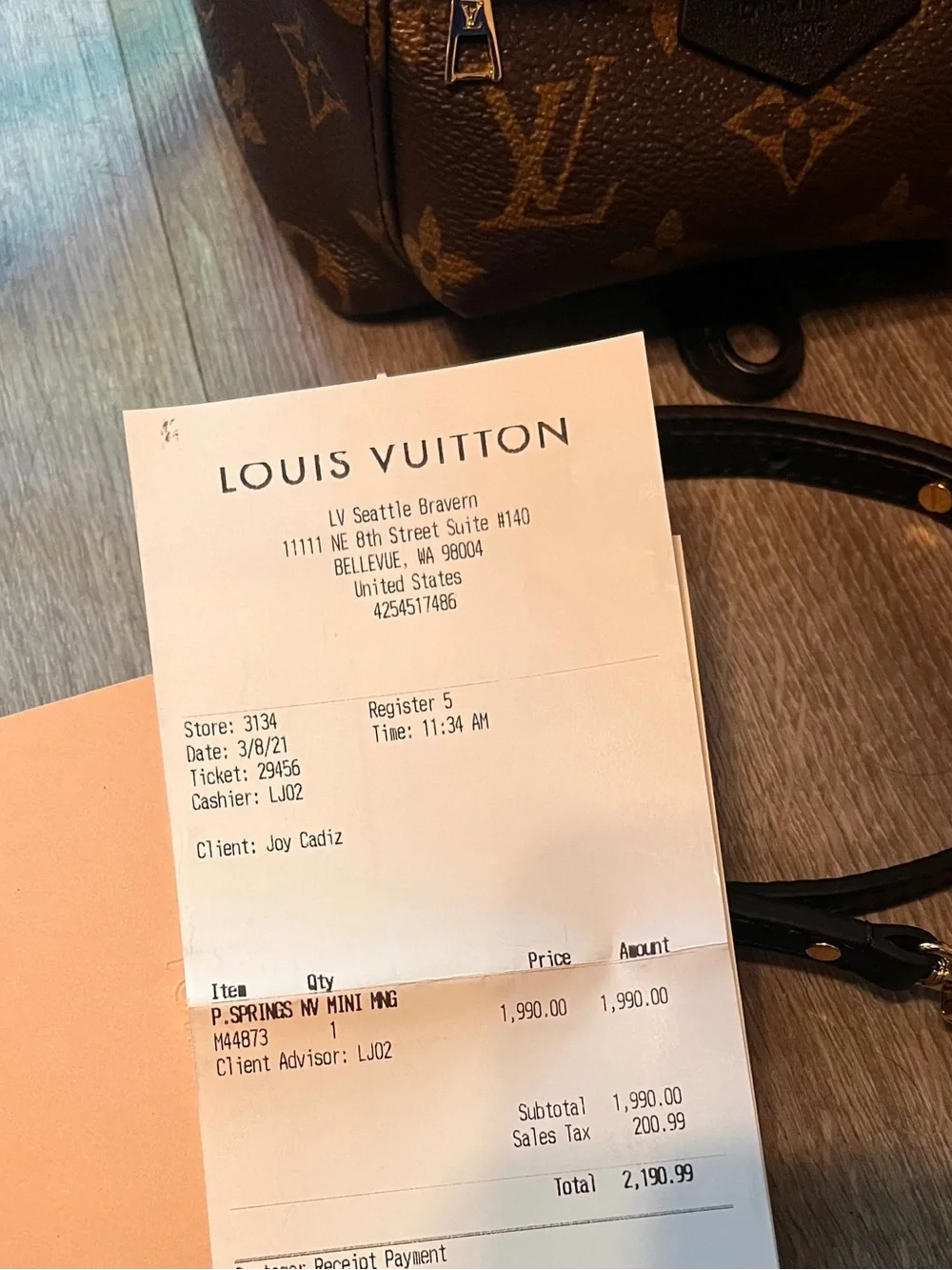 Louis Vuitton Monogram Mini Backpack in Brown and Gold